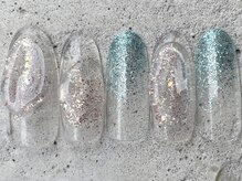 フリークネイル(FREAK Nail)/クリアペにょんラメ ¥9000