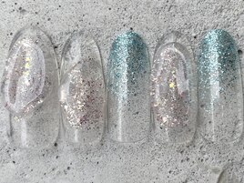 クリアペにょんラメ ¥9000