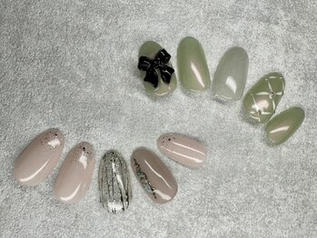 エモーション 境店(emotion)の写真/【定額コース限定のデザインあり★】季節・トレンドに合わせ、幅広いデザインのネイルをご提案！