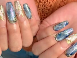 大理石ネイル　ニュアンスネイル