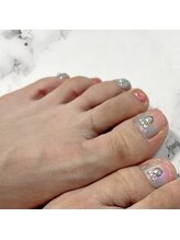 ネイルサロン ウノ 湘南平塚(UNO)/オーロラフットネイル