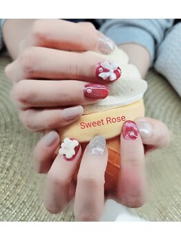 スウィートローズ(Sweet Rose)/クリスマスネイル