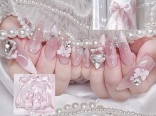 ミルキーネイル(Milky nail)/ガーリーチークネイル♪