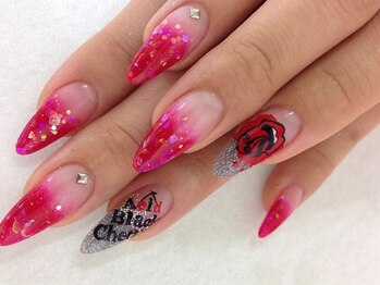 リッチネイル(Rich Nail)/Acid Black Cherryネイル