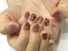 秋ネイル☆6500円税抜
