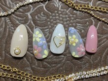 ネイル ミミュー(Nail Mimyu)/パステルフラワー