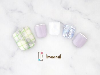 リモアネイル(limore nail)/【フット】天然石チェック☆