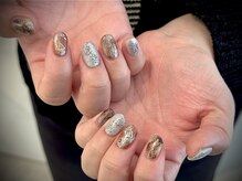 ヌル ネイル 堀江(NURU NAIL HORIE)/鉱石ニュアンスネイル☆