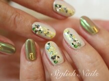 スタイリッシュネイルズ(Stylish Nails)/和風メタリックデザイン