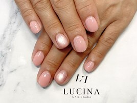 c-390 大人可愛いピンクネイル