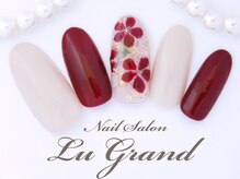 ルグラン(LU GRAND)/和装にも合うフラワーネイル