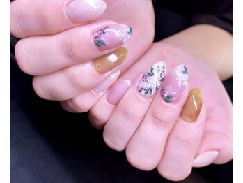 ムギモ(MUGIMO)/フラワーネイル