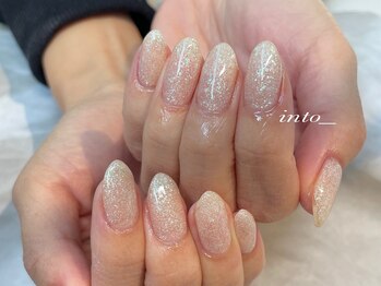 ネイルサロン イントゥ(into_)/オーロラ　ラメ　ワンカラー