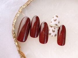 ヒョウ柄ネイル￥5980