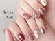 トレンドネイルスタジオ(Trend Nail Studio)の写真/絶妙デザインが人目を引く★指先が美しく見える形を追求☆長さ出しで作るフォルムが可愛い♪韓国ネイルも◎