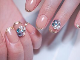 ～ガラスフレンチネイル～