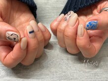 エクラス 銀座(Heclats)/絵画ネイル/ニュアンスネイル