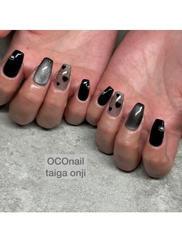 オコネイル ネイルサロンアンドスクール(OCO nail)/～シアーブラックネイル～