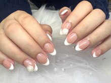 エマネイル プラスキハクヤ 天満橋店(EmaNail+KIHAKUYA)/フレンチ　バラ追加