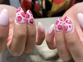 HAND ピンクレオパード
