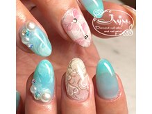 ジュジュ(Juju)/バレンタインネイルハートネイル