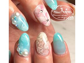 バレンタインネイルハートネイル