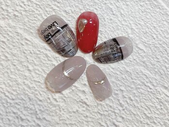 ツイードネイル