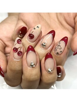 モノクローム(Monochrome)/cherry nail