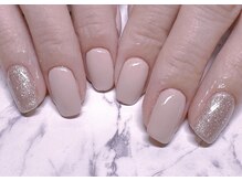 アルーシェ 平井(Alushe)/ワンポイントラメ◎ピンクネイル