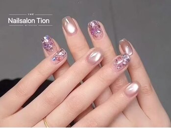 オンブレフレンチ・冬ネイル