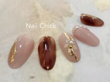 ネイルチックコウベ 銀天街店(Nail Chick kobe)/ニュアンスブラウンネイル
