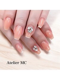 指先ラインと3Dストーン