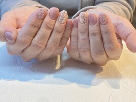 雪の結晶ネイル