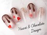 【ケア込】ハート&チョコネイル ¥8900