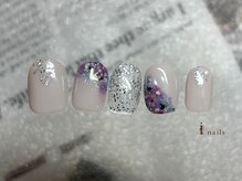 アイネイルズ 横浜EAST店(I-nails)/押し花グラデーションネイル