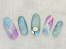 マグネット★天然石風★Vカット