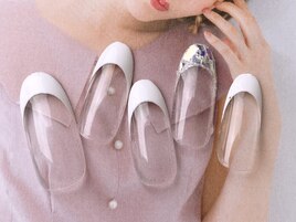 白フレンチネイル♪￥4980