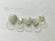 ネイルメゾン 梅田(NAIL MAISON)/クリアベースポップニュアンス