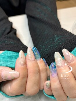 エント(Ento)の写真/【定額デザイン￥6300】リーズナブルな価格で何度でも通いやすい♪リボン・キラキラ埋め尽くしデザインも◎