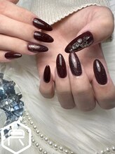 レディスペネイル ノウラ 名駅店(Redispe nail NouRa)/ボルドーネイル