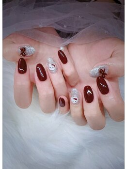 Build Up Beautyボルドーネイル