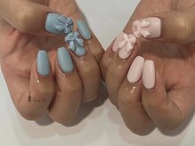 アイネイルズ 四条河原町店(I-nails)/アシメガーリーマットリボン