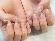 ネイルサロン イントゥ(into_)/定額アート　ツイード