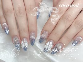 夏 ラメ ブルー