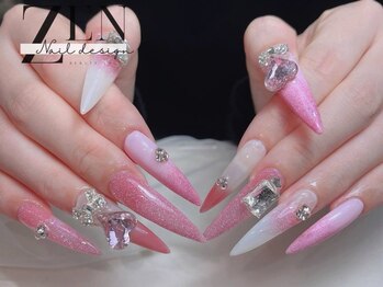 ゼン ネイル デザイン 池袋(ZEN NAIL DESIGN)/* 長 さだしやり放題×つけ放題