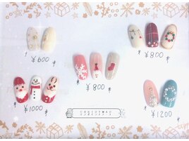 クリスマスワンポイントアート
