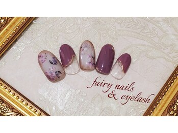 フェアリー ネイルズアンドアイラッシュ(fairy)/フラワー×ミラーライン