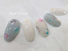 ネイルチックコウベ 銀天街店(Nail Chick kobe)/紫陽花シェルネイル