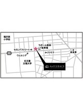 アンドグレース ブロウ 稲沢店/お店の横に駐車場完備