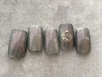 エムドットネイル 池袋(m.nail)/マグネット×ミラーアート